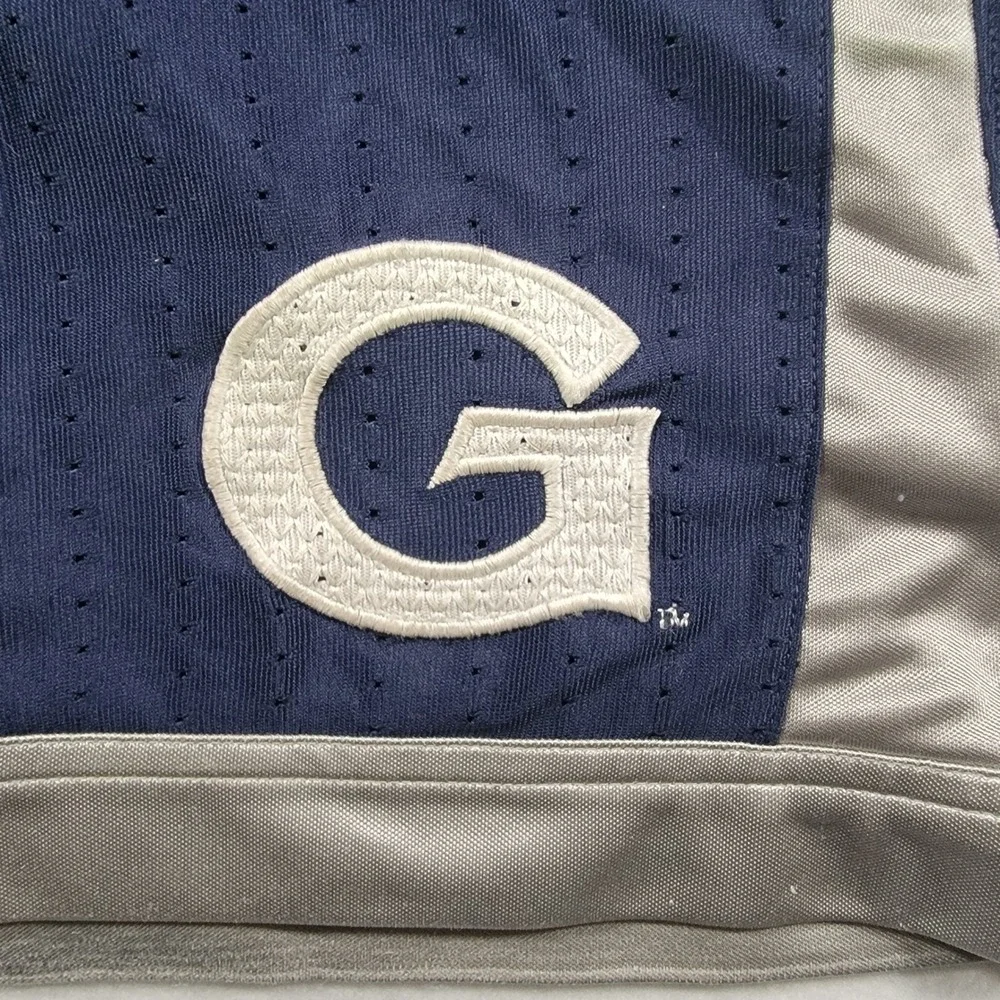 Jordan Georgetown Hoyas Basketball Shorts Mens Large Navy Blue Mesh Athletic Gym